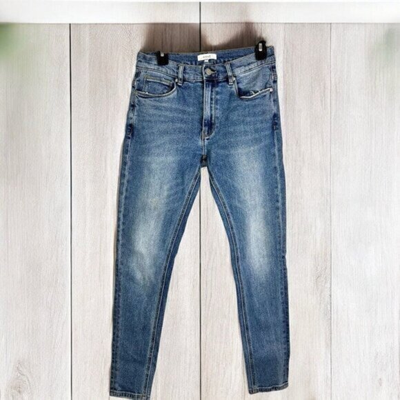 Arne Women's Cotton Stretch Medium Wash Blue Denim Skinny Ankle Jeans Size 30 - Picture 1 of 10